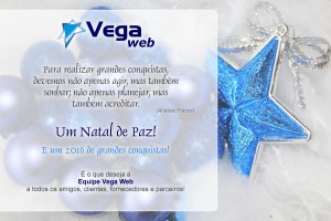 Cartão de Natal Vega Web 2015