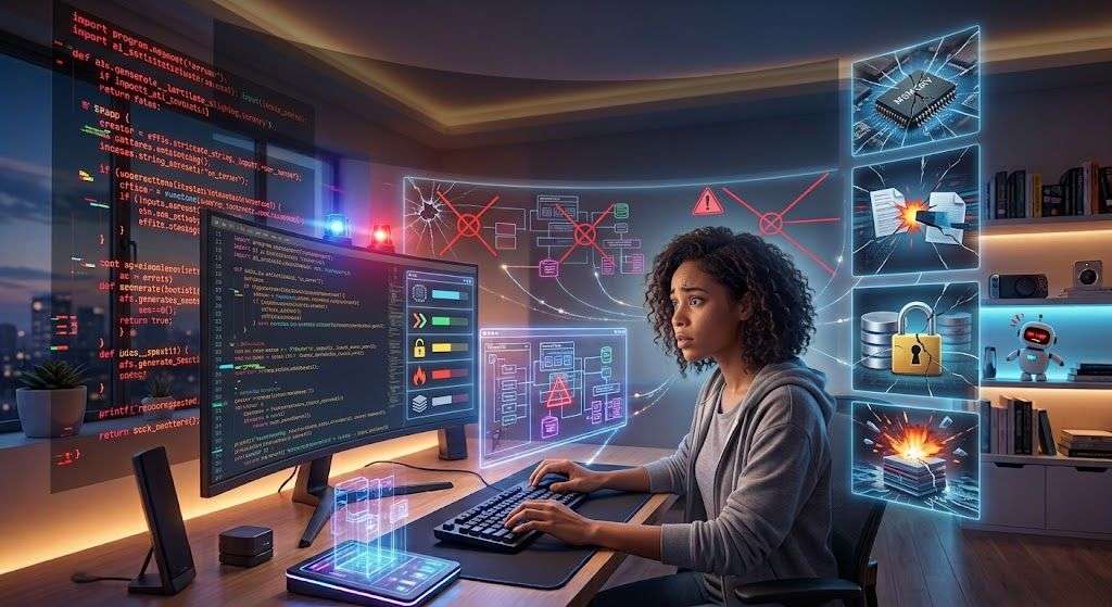 Erros na programação com IA
